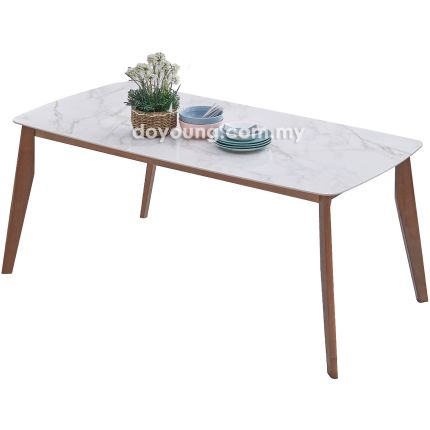BAYLEE Stone (180x90cm Ceramic - White) Dining Table