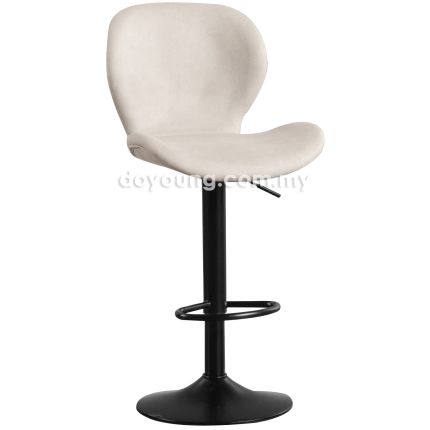 BEETLE IV (Leathaire - Beige) Hydraulic Counter-Bar Chair 