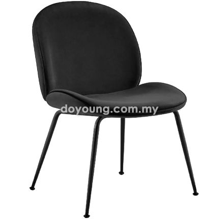 BEETLE V (Black, Fabric - Black) Side Chair
