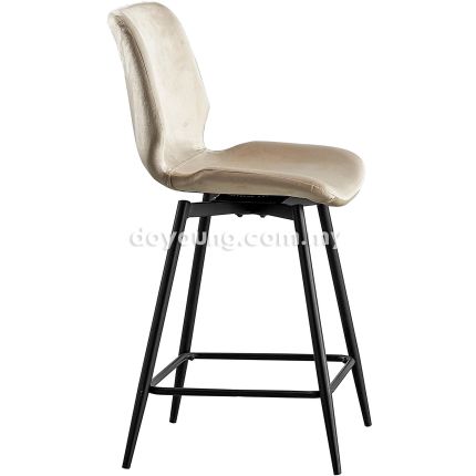 BEETLE V (SH62cm Light Brown) 360° Swivel Counter Chair
