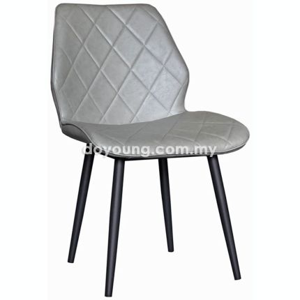 BEETLE VI (Faux Leather - Grey) Side Chair