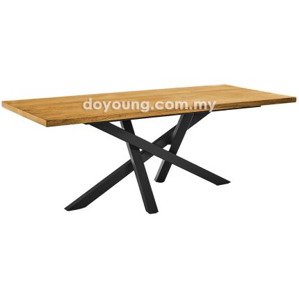 SPEDRA (180x90cm Semangkok - Rustic Oak) Dining Table (CUSTOM)