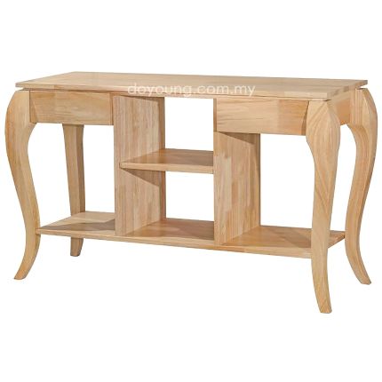 STEGLITZ (120cm Oak) Rubberwood Console Table (EXPIRING)*