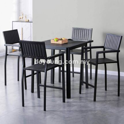 BODINE (▢80cm) 1T + 4C Outdoor Counter Table Set 