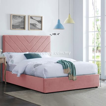 LEITH (Queen - Pink) Bed Frame 