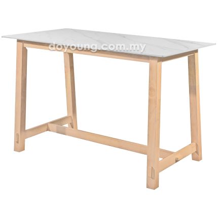 BRODINE III (140H90cm Sintered Stone - Whitewash) Counter Table