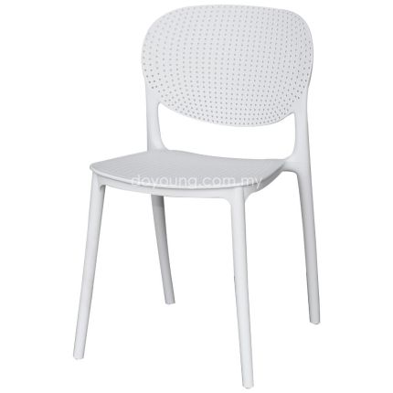 SIDRA II (Polypropylene - White) Stackable Side Chair