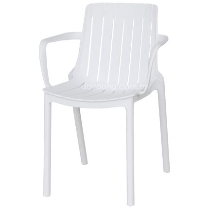 SHAYNE (Polypropylene - White) Stackable Armchair