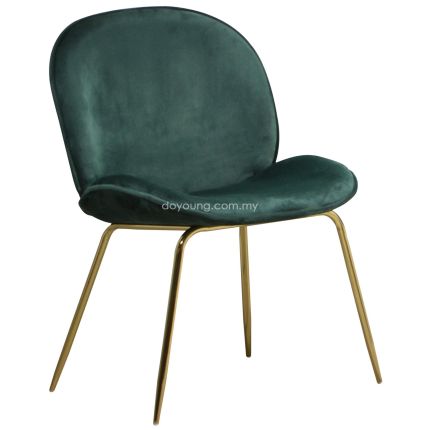 BEETLE Gold II (51cm Velvet - Green) Side Chair (replica) (PG SHOWPIECE X1)