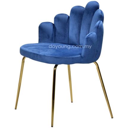 LYOVA II (54cm Gold,Blue) Side Chair (PG SHOWPIECE x1)