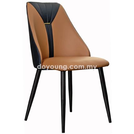 CAITLIN Scarf (Brown - Black Leg) Side Chair