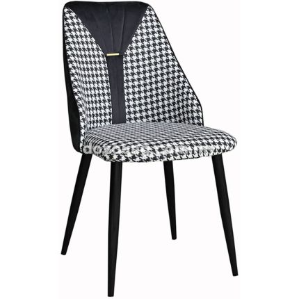 CAITLIN Scarf (Black - Black Leg) Side Chair