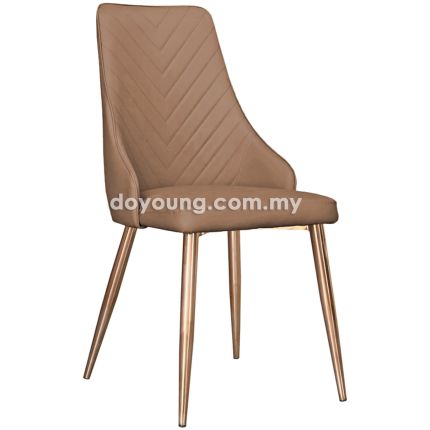 CAITLIN VIII (Brown - Rose Gold) Side Chair