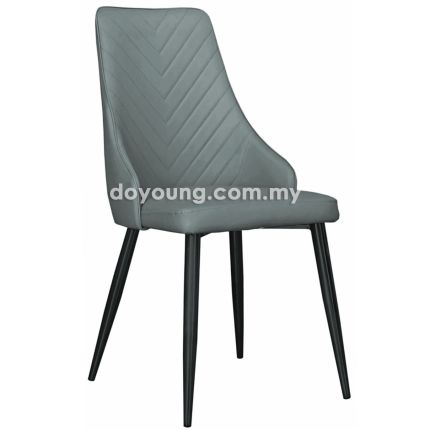 CAITLIN VIII (Grey - Black Leg) Side Chair