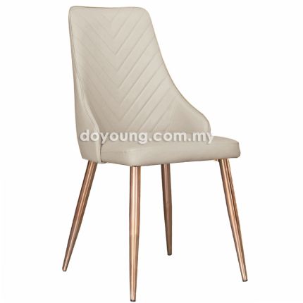 CAITLIN VIII (White - Rose Gold) Side Chair