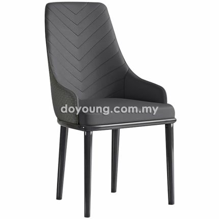 CAITLIN X (Dark Grey) Side Chair