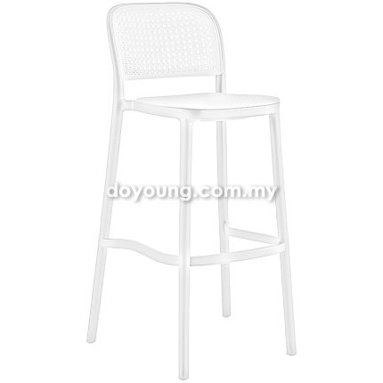CAMARA PP III (SH75cm White) Stackable Bar Chair