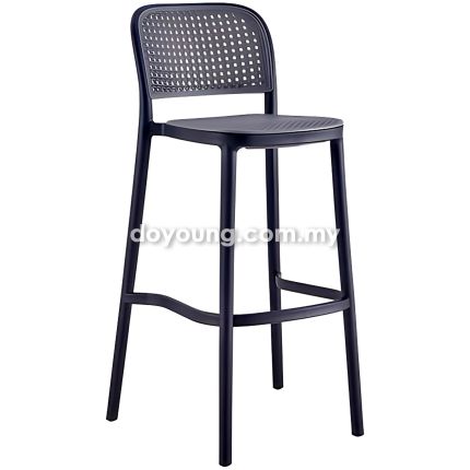 CAMARA PP III (SH75cm Black) Stackable Bar Chair