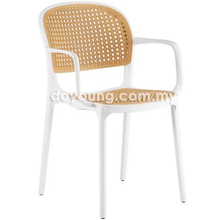 CAMARA PP V (PP Rattan - White) Stackable Armchair