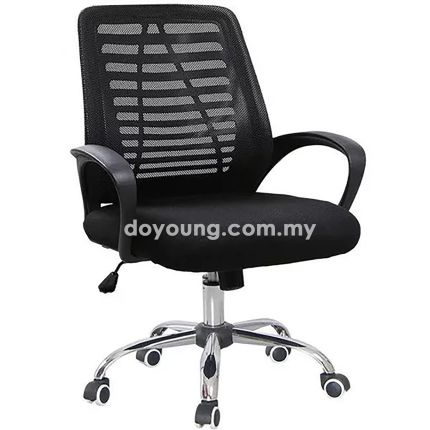 CAMERO (Black) Low Back Office Chair - ↕ adj. 