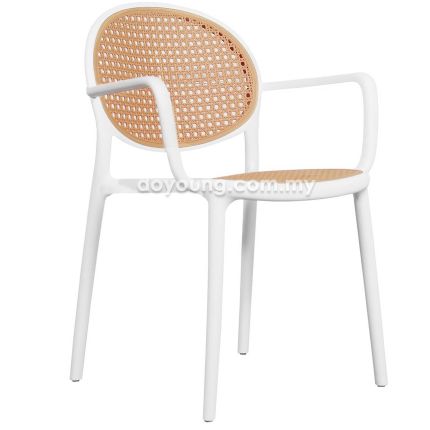 CANARY (PP Rattan - White) Stackable Armchair