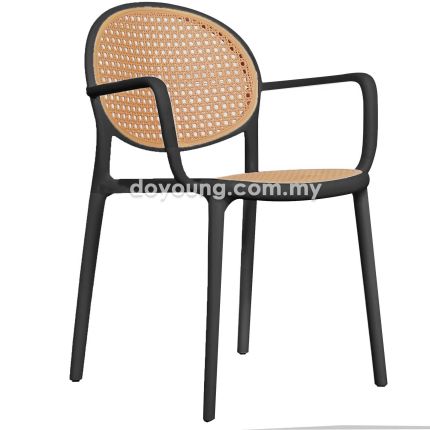 CANARY (PP Rattan - Black) Stackable Armchair