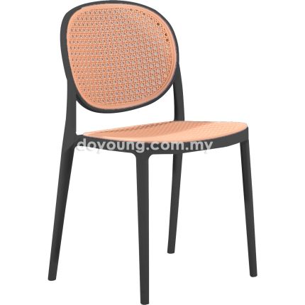 CANARY (PP Rattan - Black) Stackable Side Chair