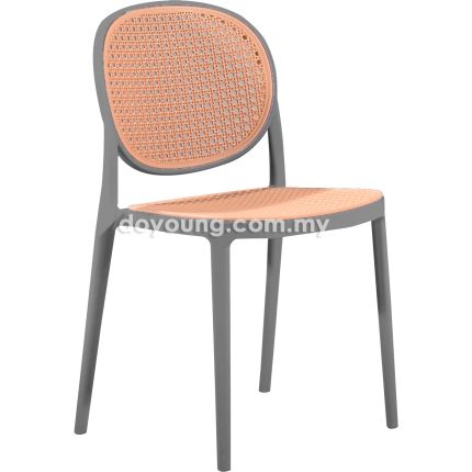 CANARY (PP Rattan - Grey) Stackable Side Chair