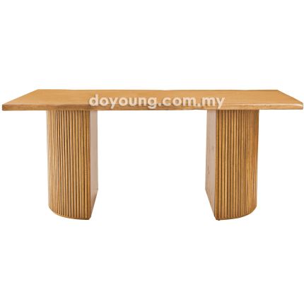 INDIRA+ (300x110cm Semangkok - Rustic Oak) Dining Table (CUSTOM)