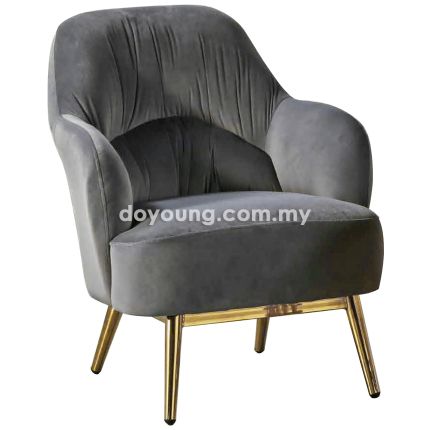 CARMELO (65cm Velvet, Gold) Armchair 