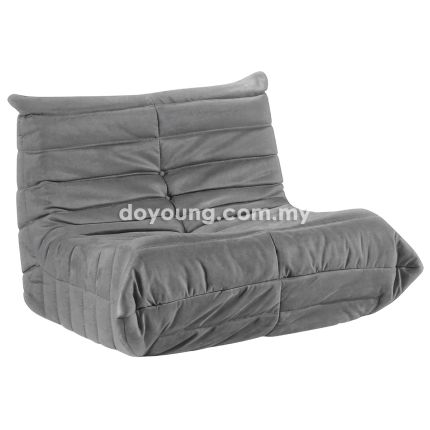 CATERPILLAR III (88cm Microfibre, Grey) Moulded Foam Easy Chair