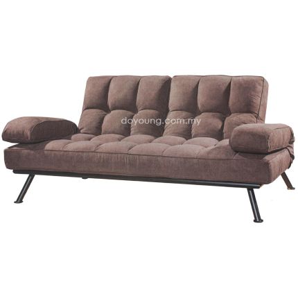 CAMALEO (190cm Small Double, Fabric - Brown) Sofa Bed*