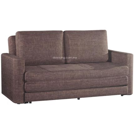 REBECCA (178cm Queen - Brown) Pull-Out Sofa Bed