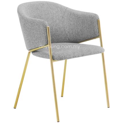 HALDORA (Gold/Light Grey) Armchair