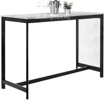 THILLA II (150cm) Bar Table with Faux Marble Top