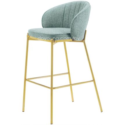 SVEA (SH76cm Gold, Light Teal) Bar Chair (SA SHOWPIECE x1)