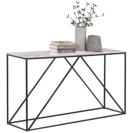 KELSEY (150cm) Console Table with Faux Marble Top