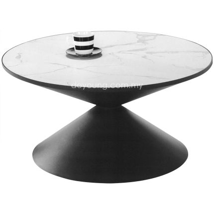 OTTILIA (Ø80cm) Coffee Table with Sintered Stone Top