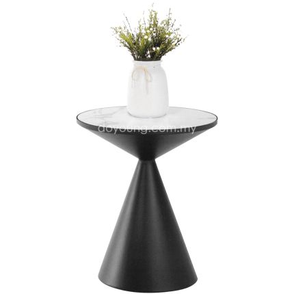 OTTILIA High (Ø45H55cm) Side Table with Sintered Stone Top
