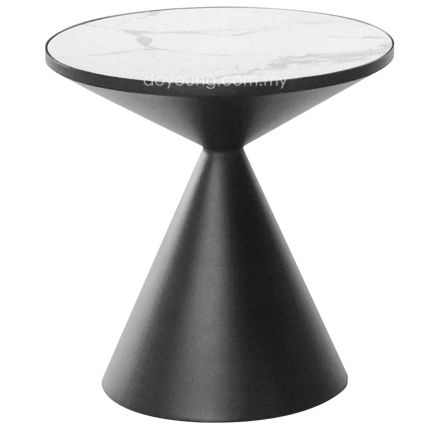 OTTILIA Low (Ø45H47cm) Side Table with Ceramic Top
