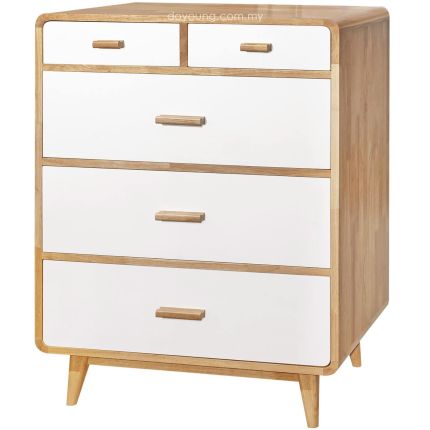 CELINE (80H108cm Rubberwood) Chest Of Drawers