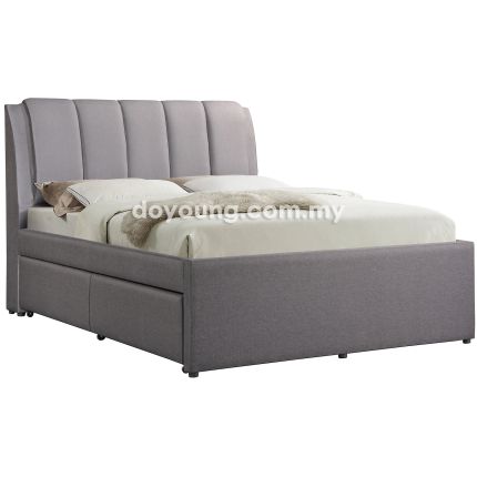 JENKINS (Q/K) Bed Frame with Single-Sized Pull-Out Trundle (CUSTOM)