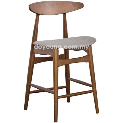 CH33 (SH61cm Walnut/Fabric) Counter Chair (replica)*