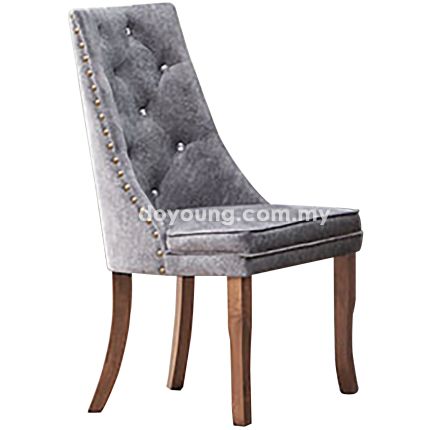CHLOE II (Grey - Velvet) Side Chair 