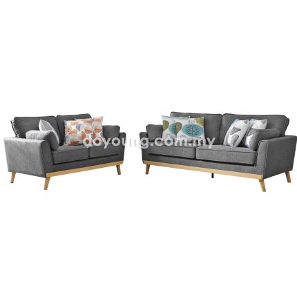 CLARENA (200+144cm Fabric) Sofa Set