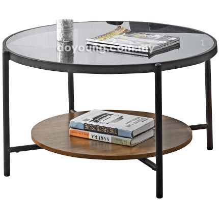 CLARINS II (Ø80cm Smoke Glass) Coffee Table