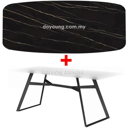 CLIPPER III (180x90cm Sintered Stone, Black) Dining Table