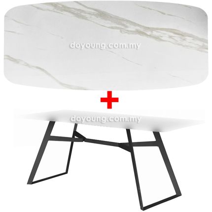 CLIPPER III (160x90cm Ceramic, White) Dining Table