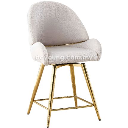 CALLASAN (Fleece, Gold) Counter Chair