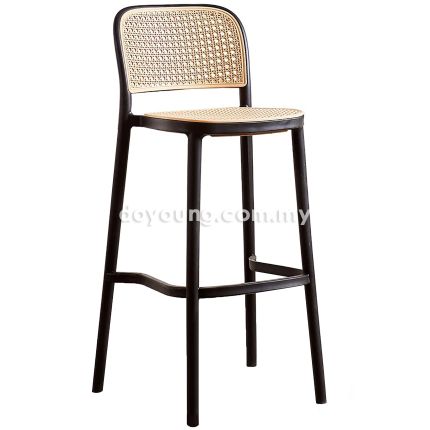 CAMARA III (SH75cm PP Rattan) Stackable Bar Chair